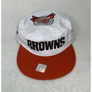 Cleveland Browns Painters Cap Hat Snapback NFL Football Brown Orange